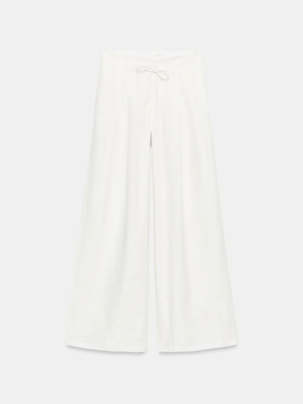 NWT. Zara Oyster White Linen/Viscose Blend Trousers. Size S.